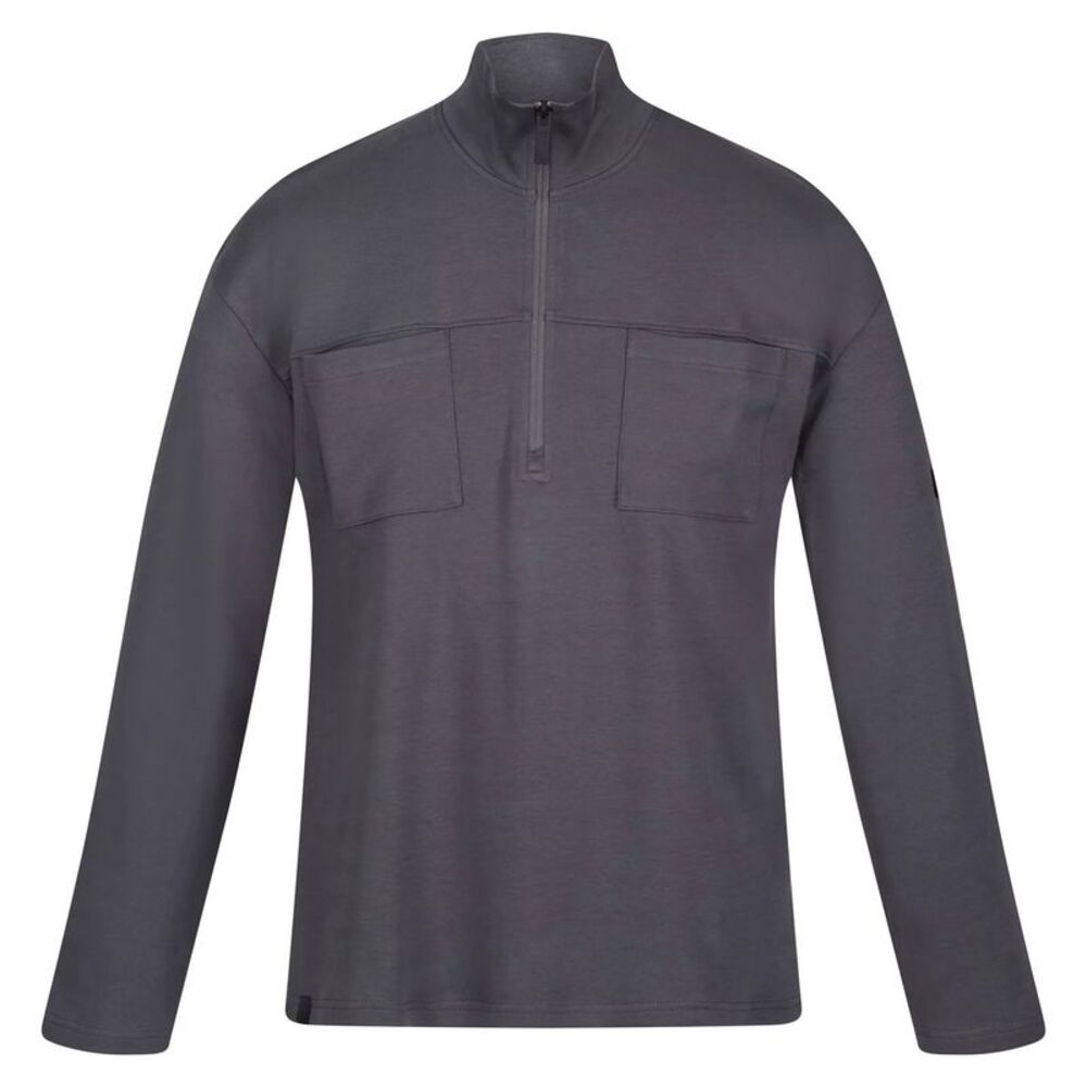 Regatta Mens Ferdo Fleece Top / Dark Grey